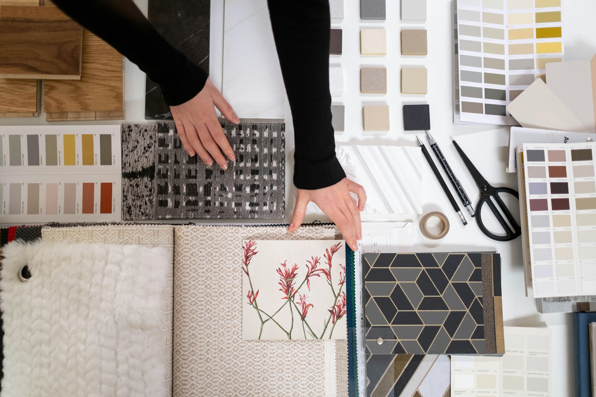 Material moodboard — Meraki Interior Design